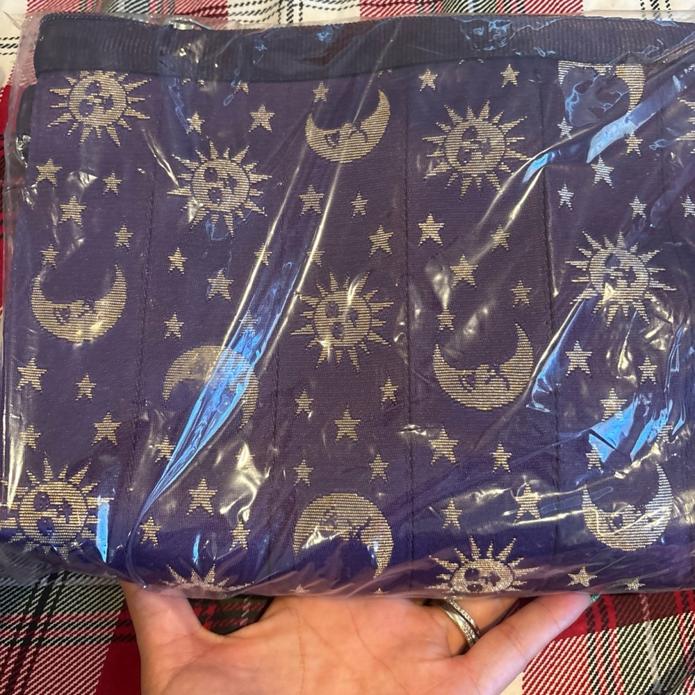 Harveys Purple and Gold Starry Tote - Picture 2 of 3